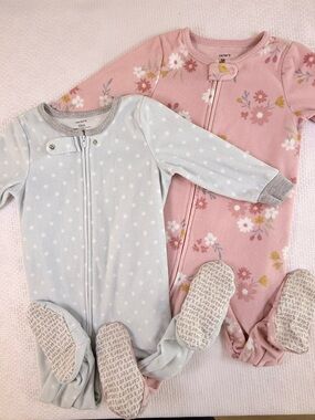 CARTERS Set of 2 Fleece Footed Sleeper | 18M